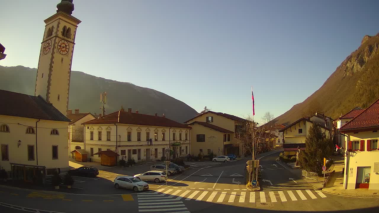 Webcam en direct du centre-ville de Kobarid – Vallée de la Soča – Slovénie