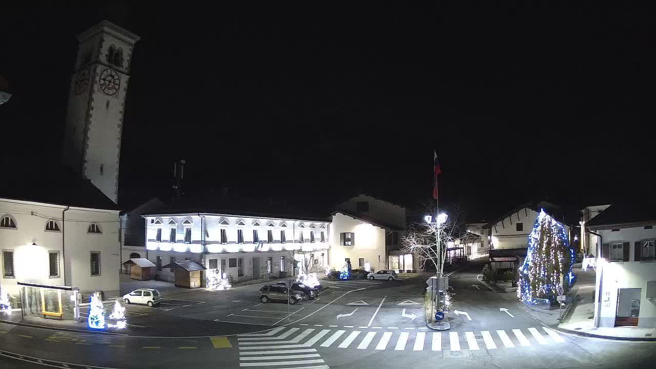 Live-Webcam Stadtzentrum von Kobarid – Soča-Tal – Slowenien