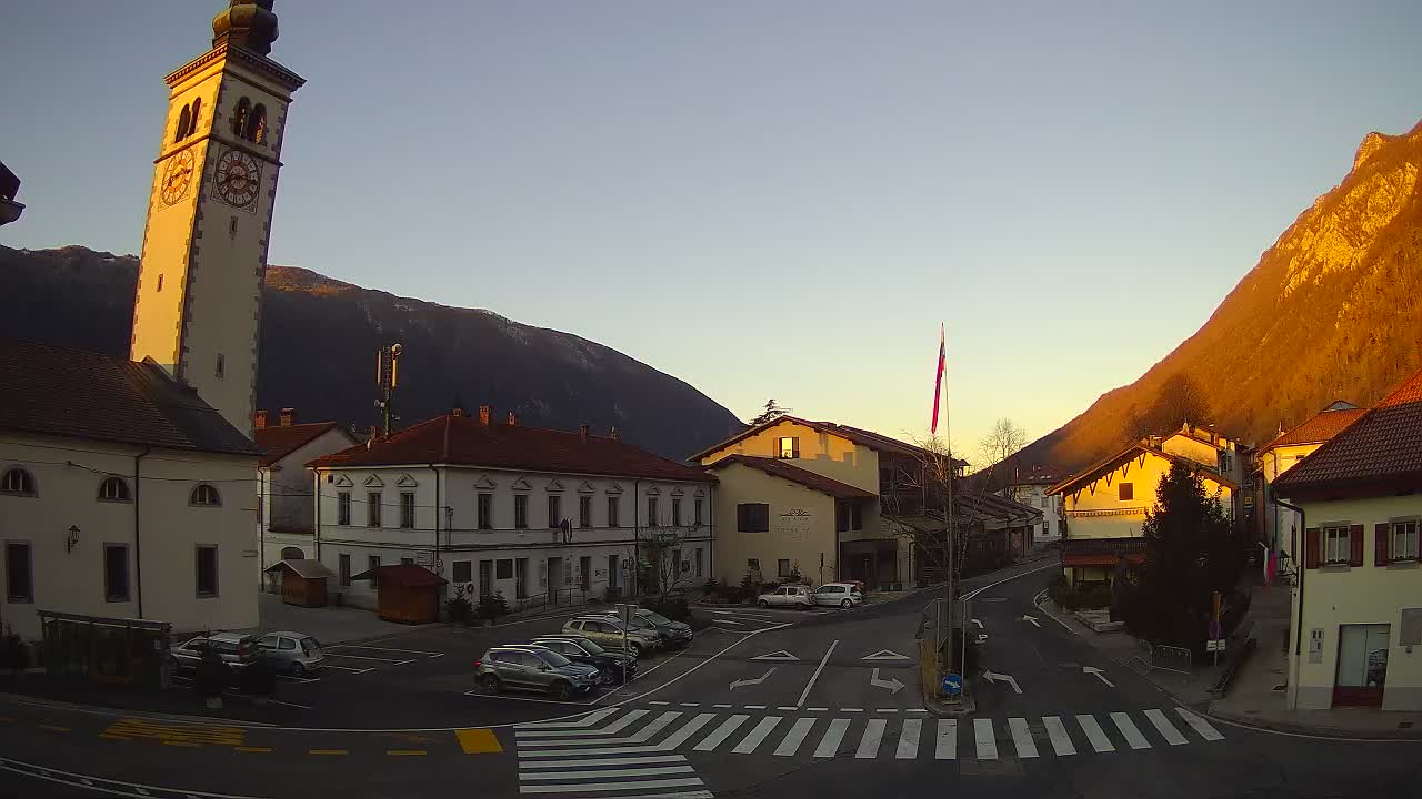 Webcam en direct du centre-ville de Kobarid – Vallée de la Soča – Slovénie