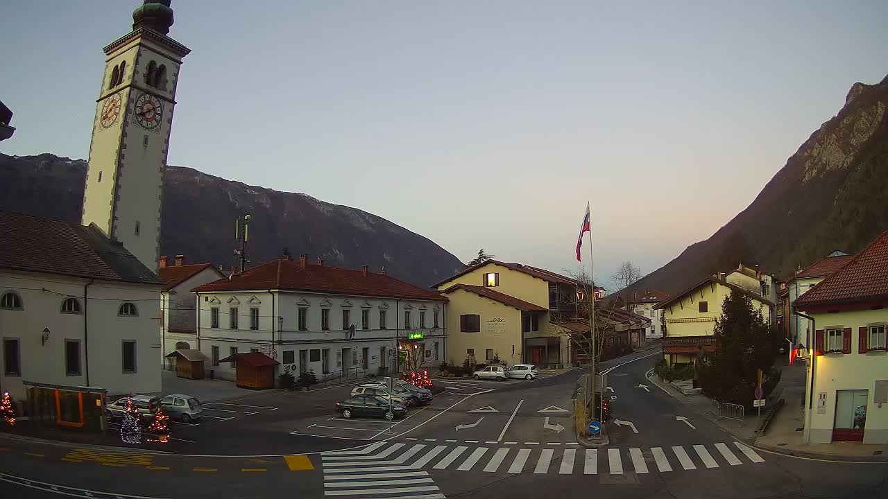 Webcam en direct du centre-ville de Kobarid – Vallée de la Soča – Slovénie