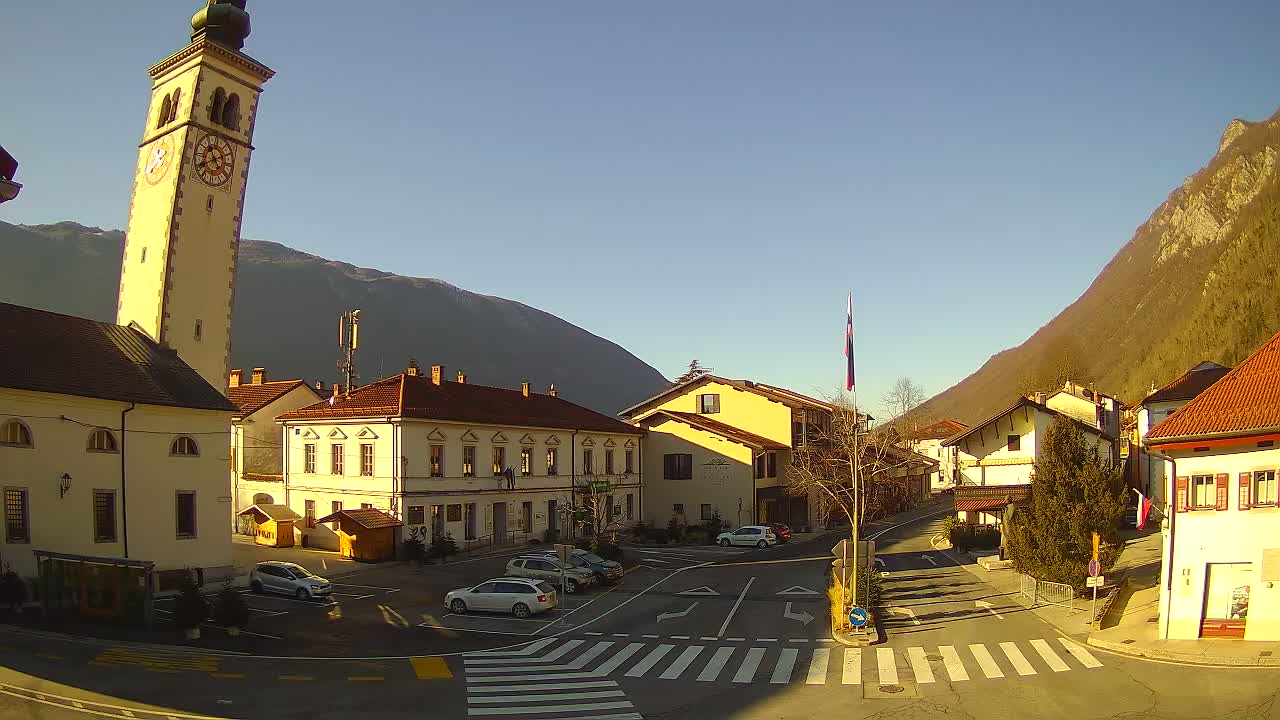 Webcam en direct du centre-ville de Kobarid – Vallée de la Soča – Slovénie