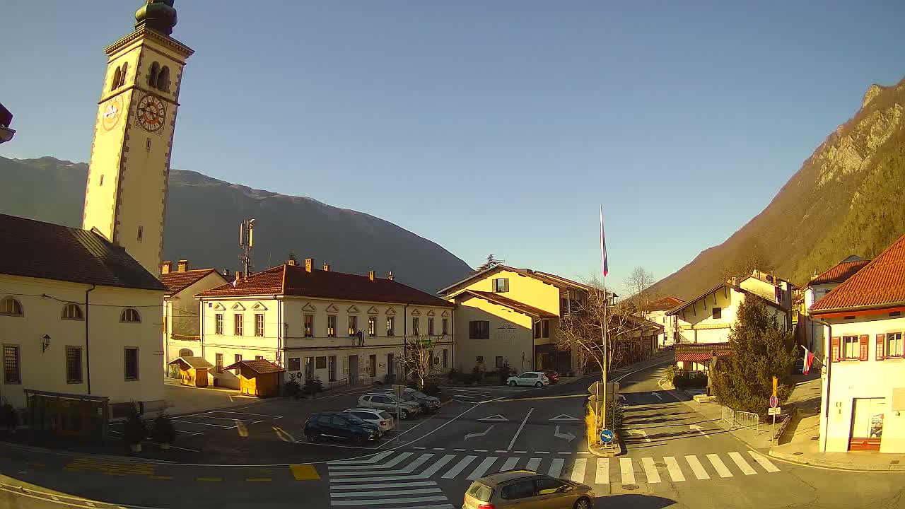 Webcam en direct du centre-ville de Kobarid – Vallée de la Soča – Slovénie