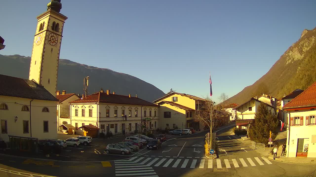 Live webcam Kobarid – Caporetto centro città – Valle dell’Isonzo – Slovenia