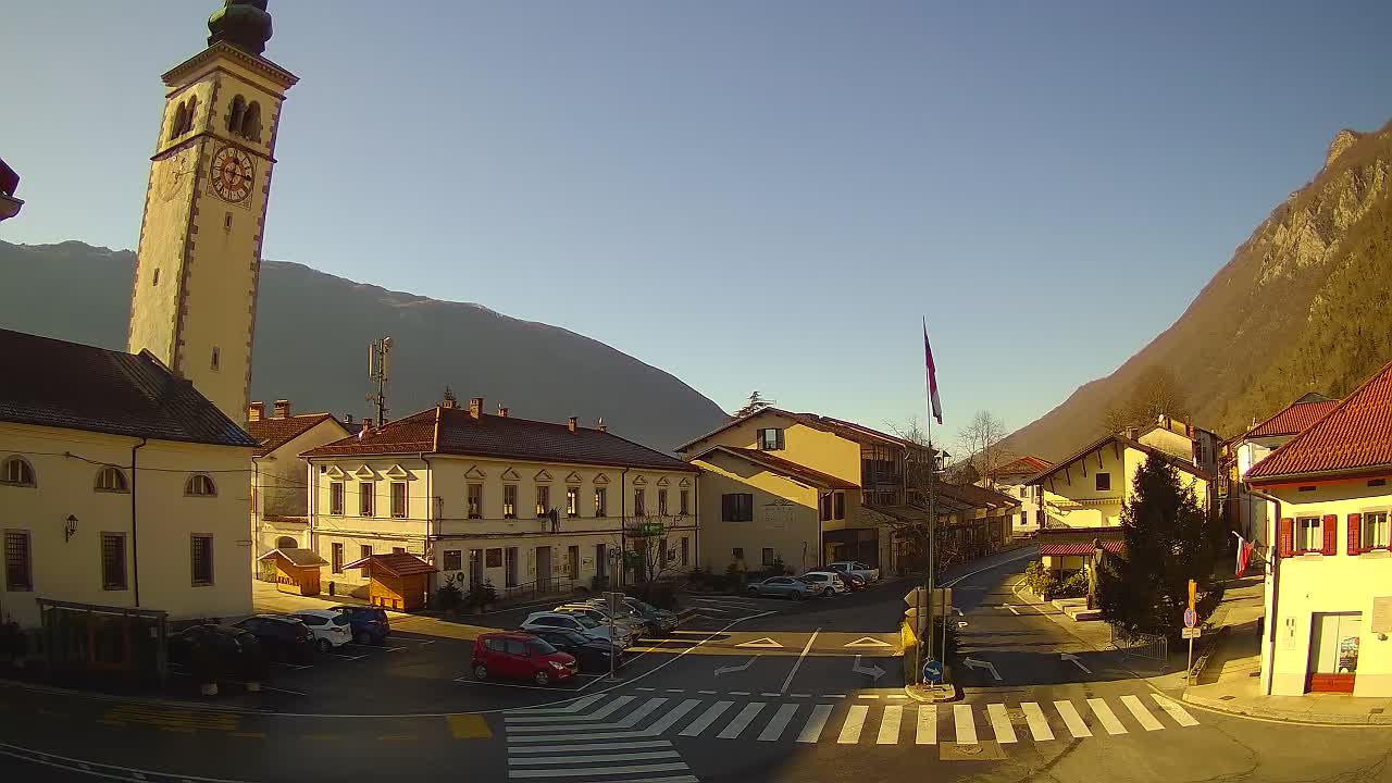 Webcam en direct du centre-ville de Kobarid – Vallée de la Soča – Slovénie