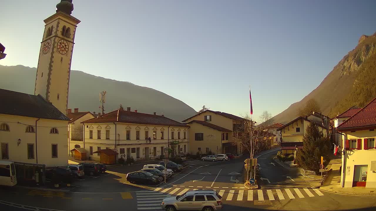 Webcam en direct du centre-ville de Kobarid – Vallée de la Soča – Slovénie