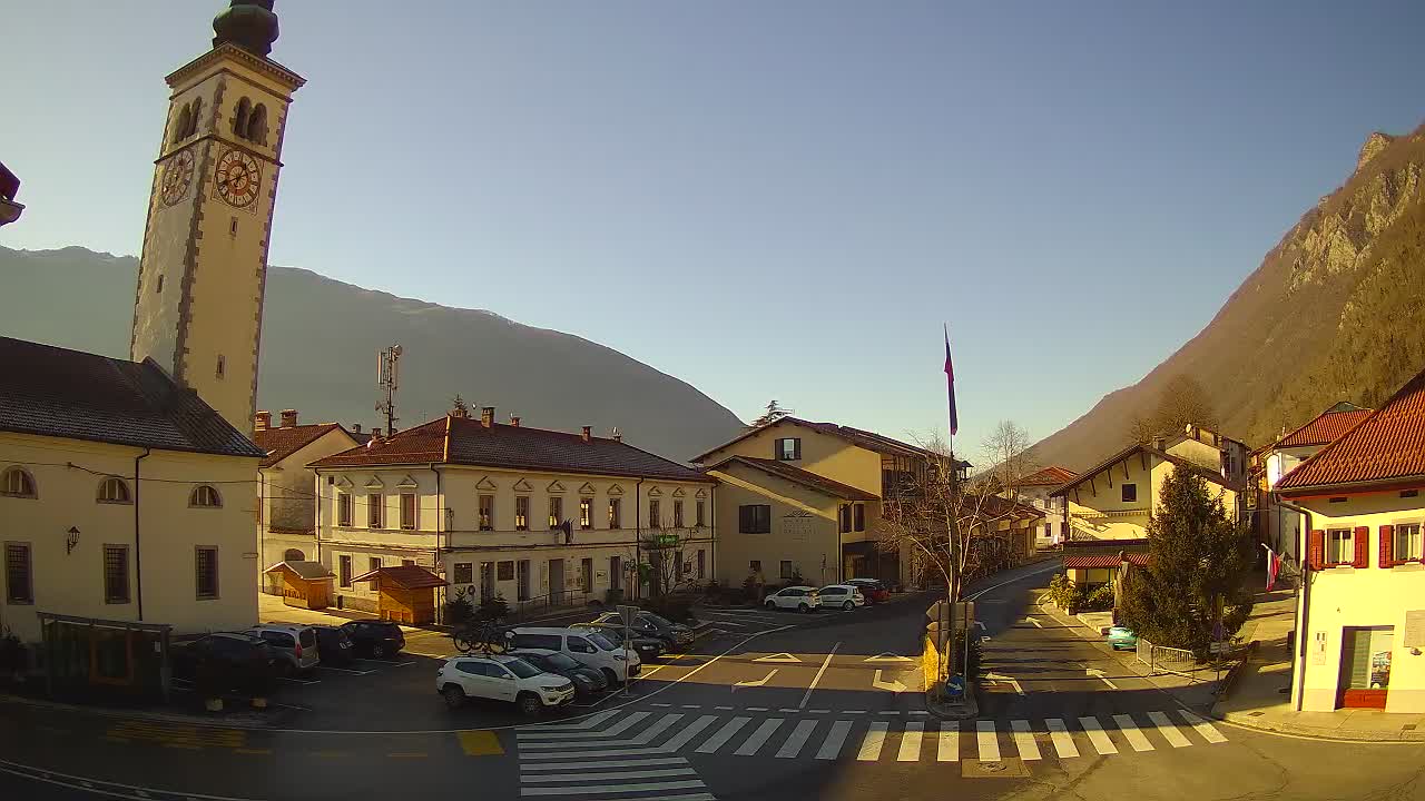 Webcam en direct du centre-ville de Kobarid – Vallée de la Soča – Slovénie