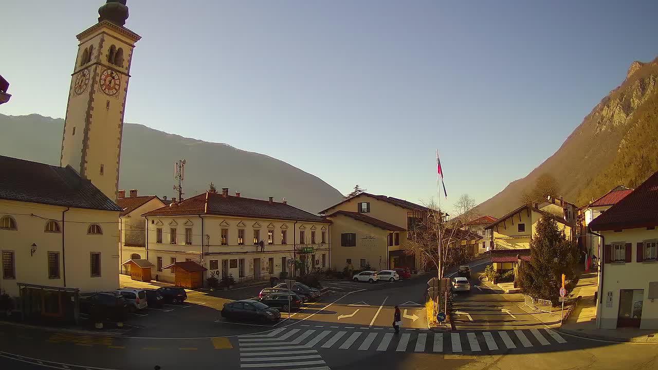 Live webcam Kobarid – Caporetto centro città – Valle dell’Isonzo – Slovenia