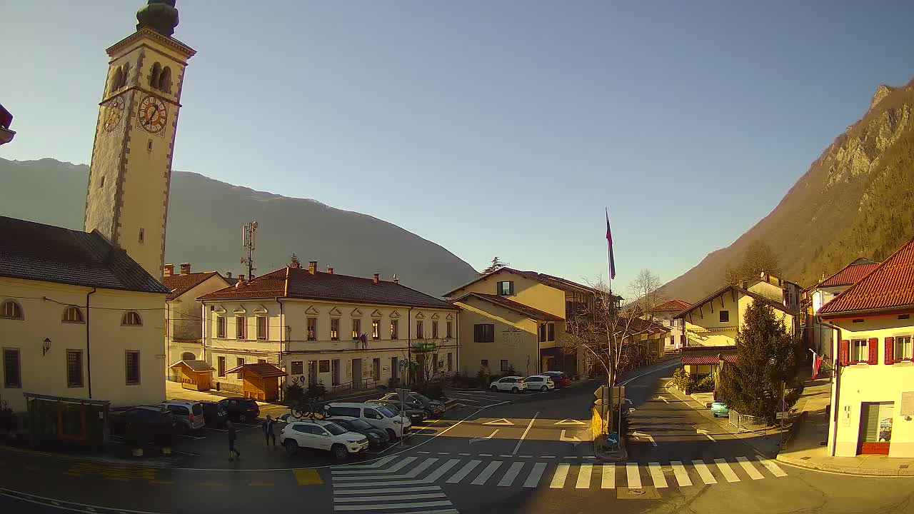 Webcam en direct du centre-ville de Kobarid – Vallée de la Soča – Slovénie