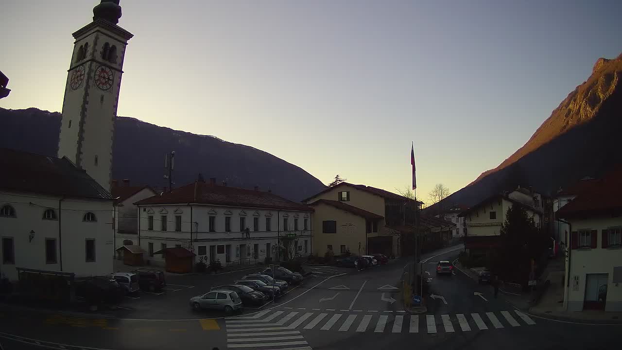 Live webcam Kobarid – Caporetto centro città – Valle dell’Isonzo – Slovenia