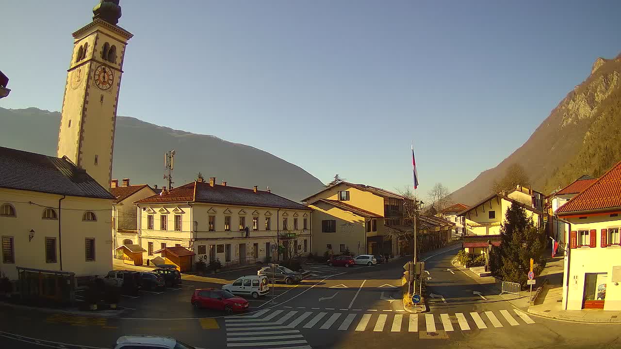 Webcam en direct du centre-ville de Kobarid – Vallée de la Soča – Slovénie