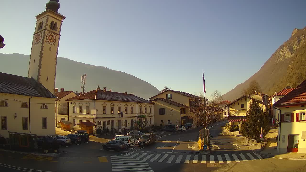 Webcam en direct du centre-ville de Kobarid – Vallée de la Soča – Slovénie