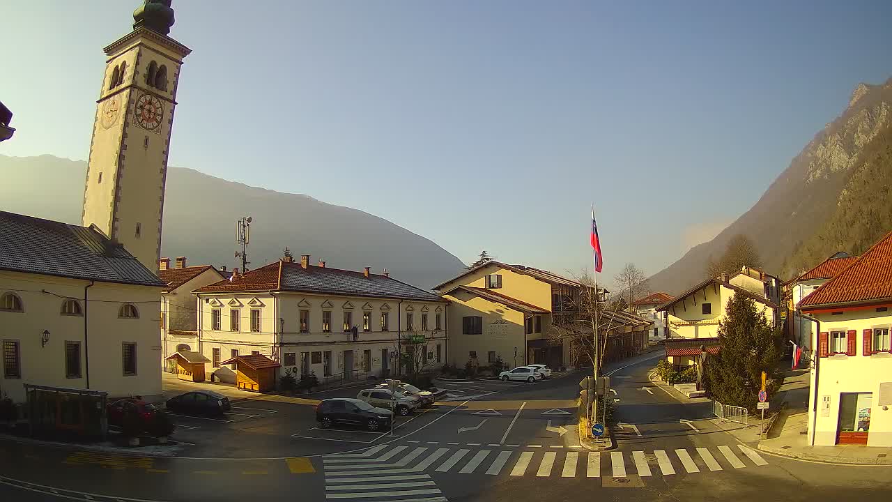 Webcam en direct du centre-ville de Kobarid – Vallée de la Soča – Slovénie