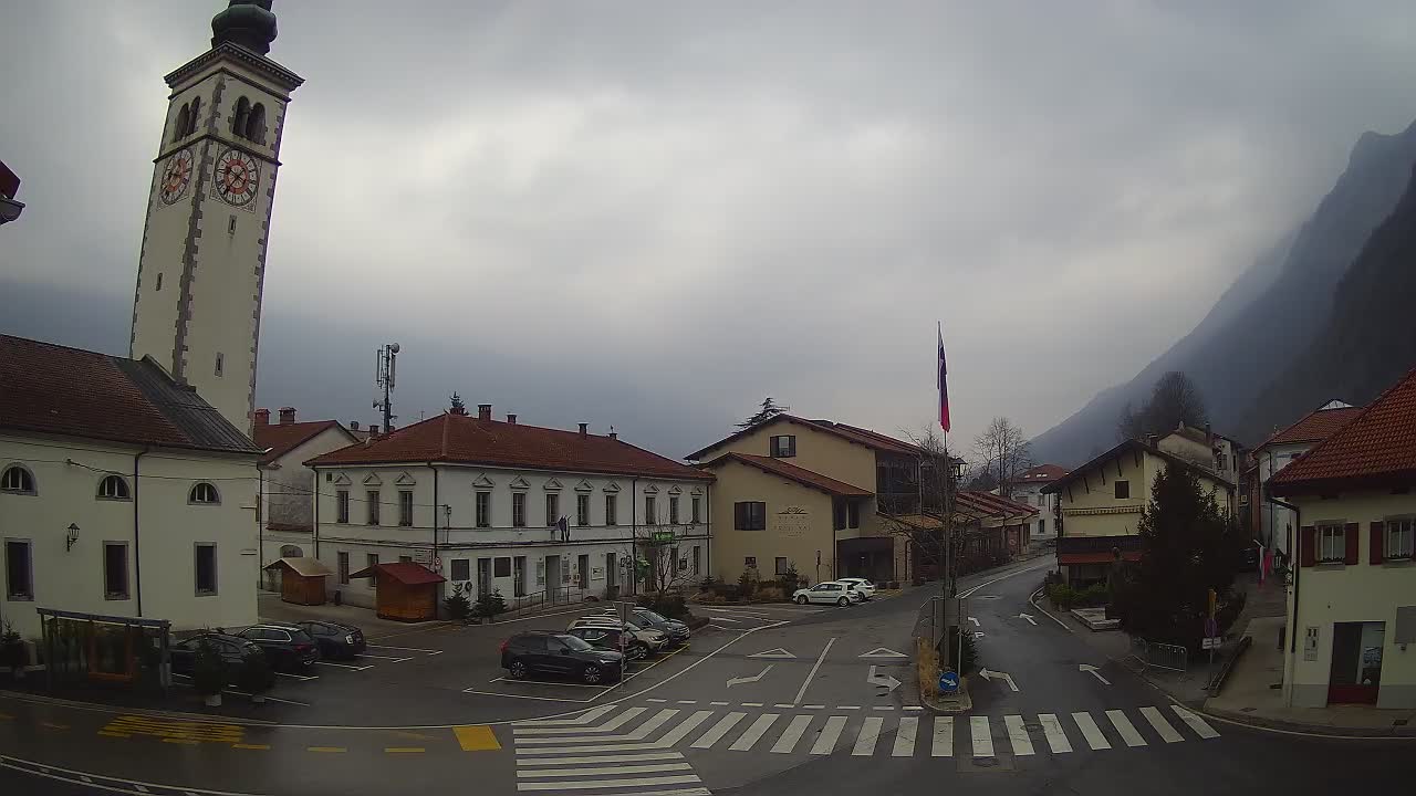 Webcam en direct du centre-ville de Kobarid – Vallée de la Soča – Slovénie