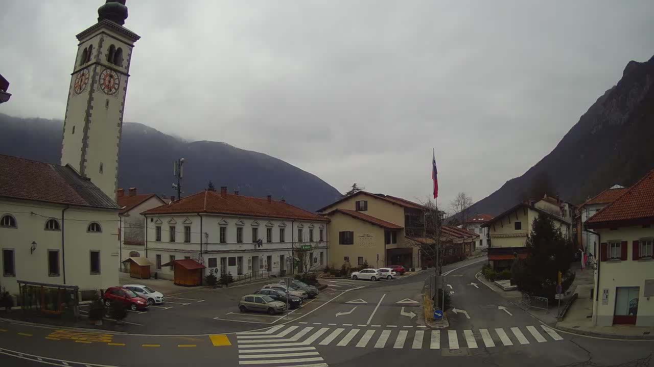 Webcam en direct du centre-ville de Kobarid – Vallée de la Soča – Slovénie