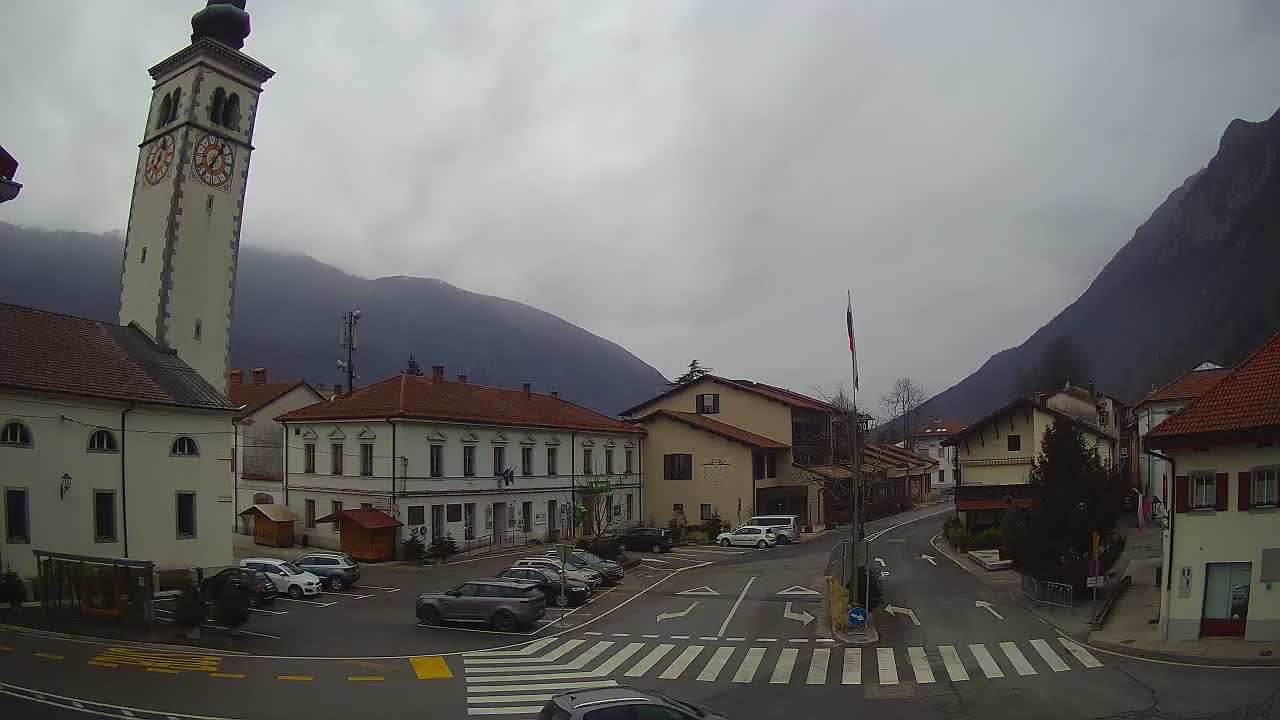 Webcam en direct du centre-ville de Kobarid – Vallée de la Soča – Slovénie