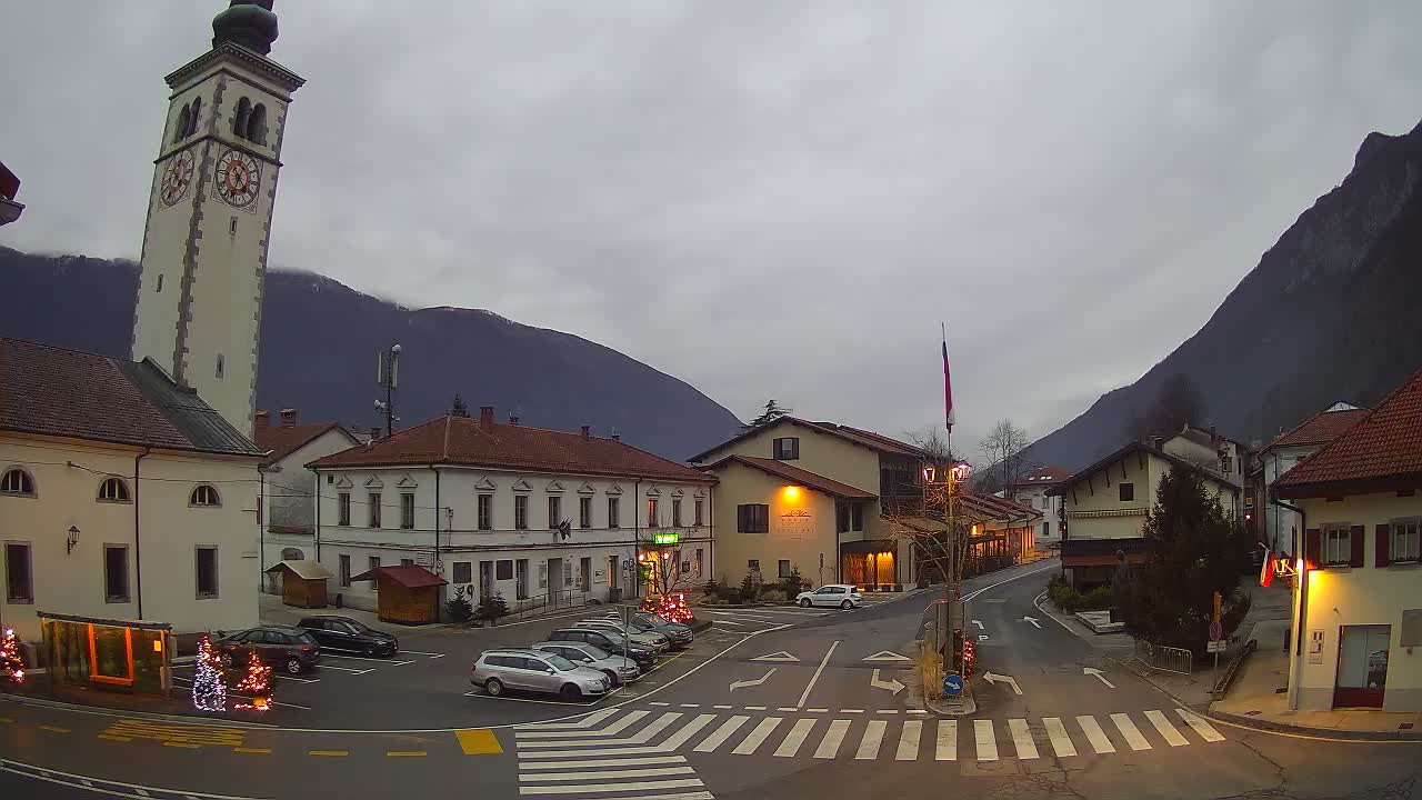 Webcam en direct du centre-ville de Kobarid – Vallée de la Soča – Slovénie