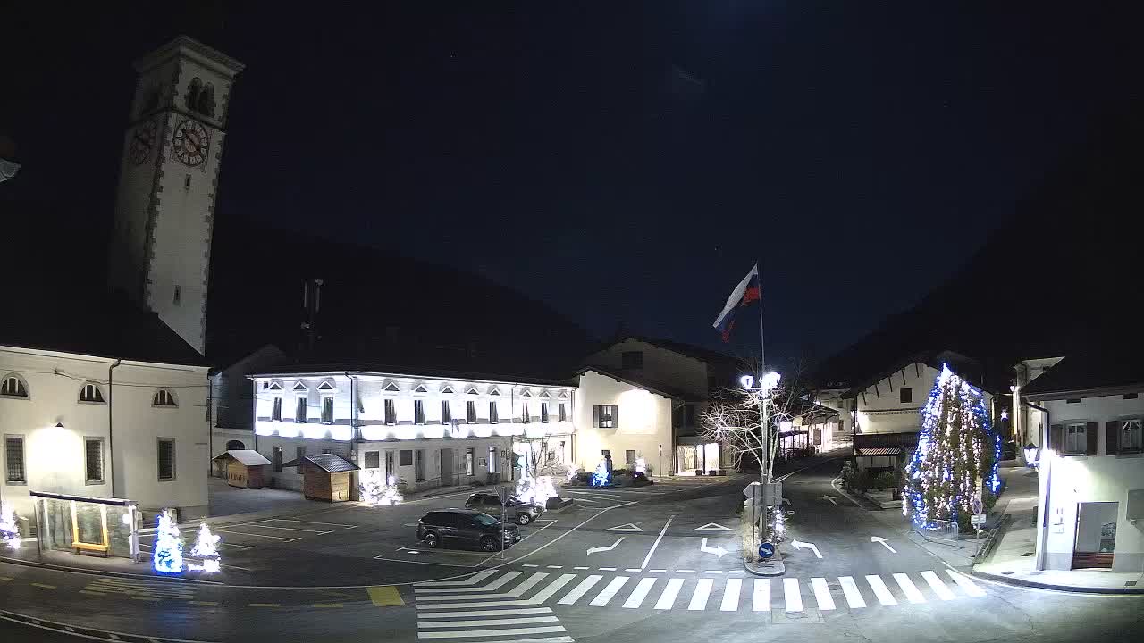 Live-Webcam Stadtzentrum von Kobarid – Soča-Tal – Slowenien