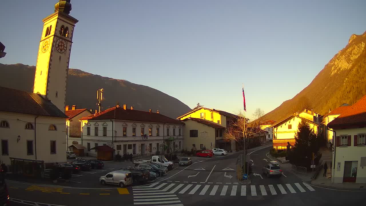 Live webcam Kobarid – Caporetto centro città – Valle dell’Isonzo – Slovenia