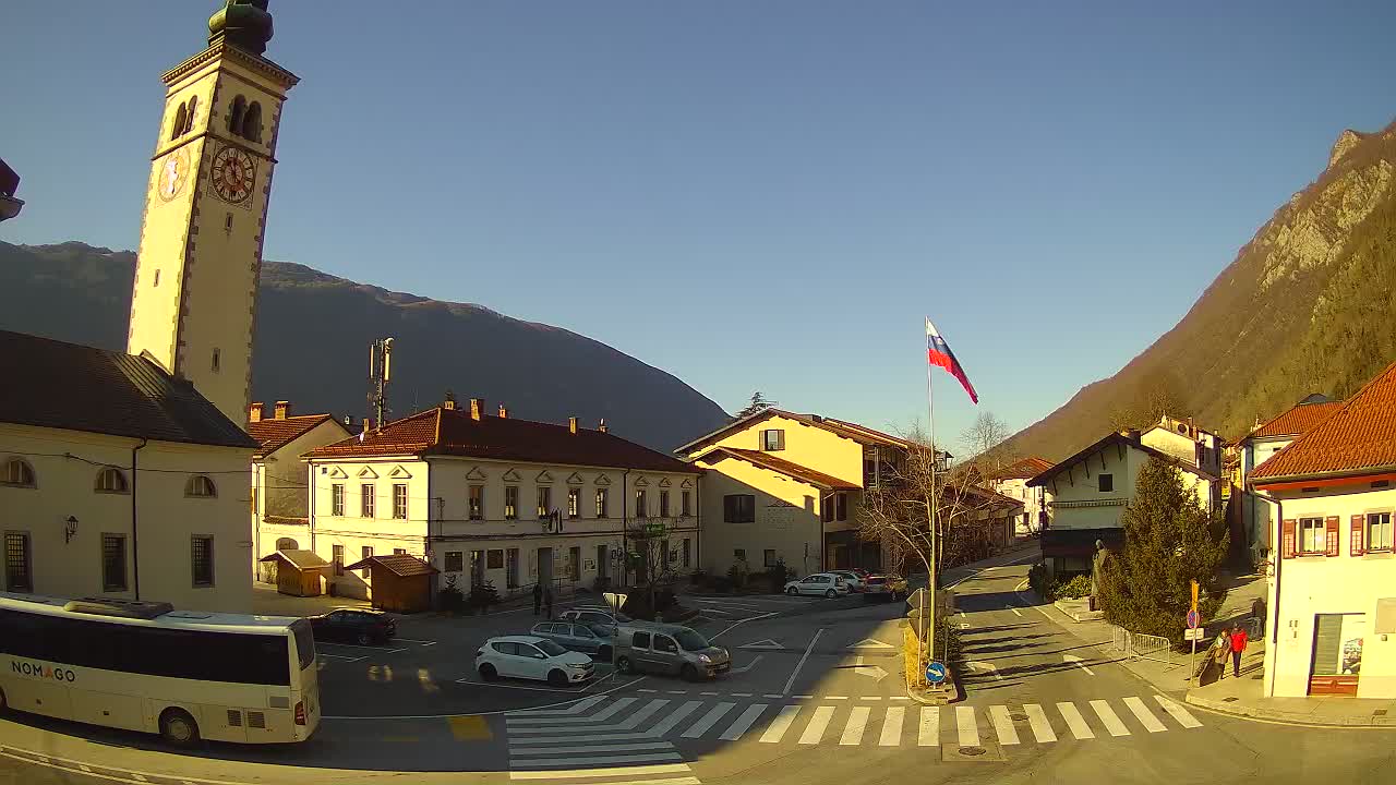 Live-Webcam Stadtzentrum von Kobarid – Soča-Tal – Slowenien