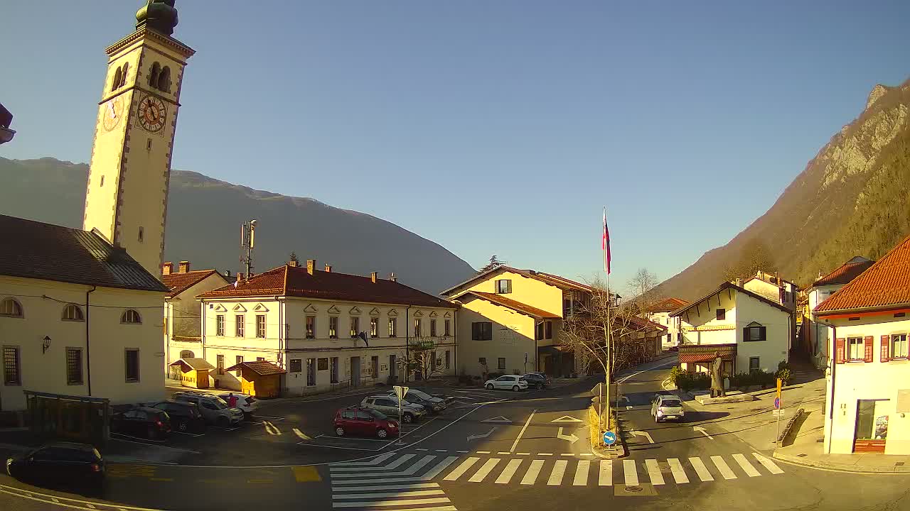 Live webcam Kobarid – Caporetto centro città – Valle dell’Isonzo – Slovenia