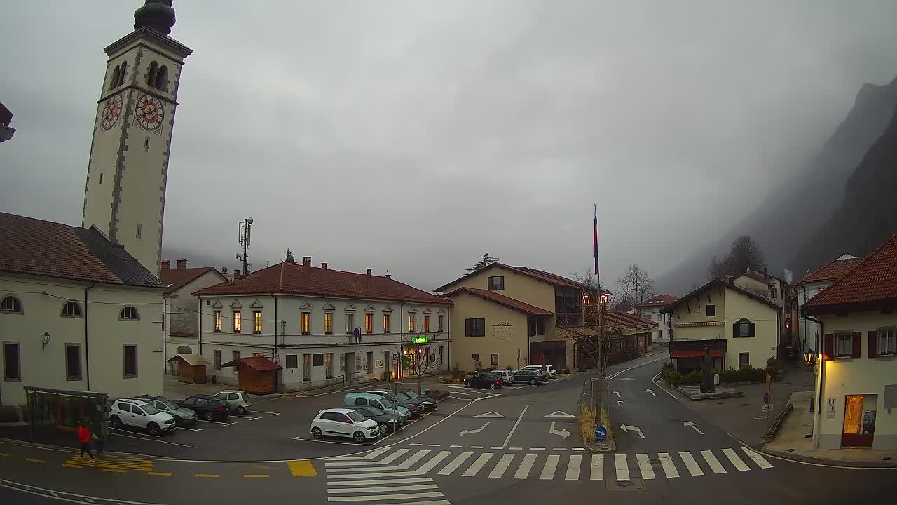 Live-Webcam Stadtzentrum von Kobarid – Soča-Tal – Slowenien