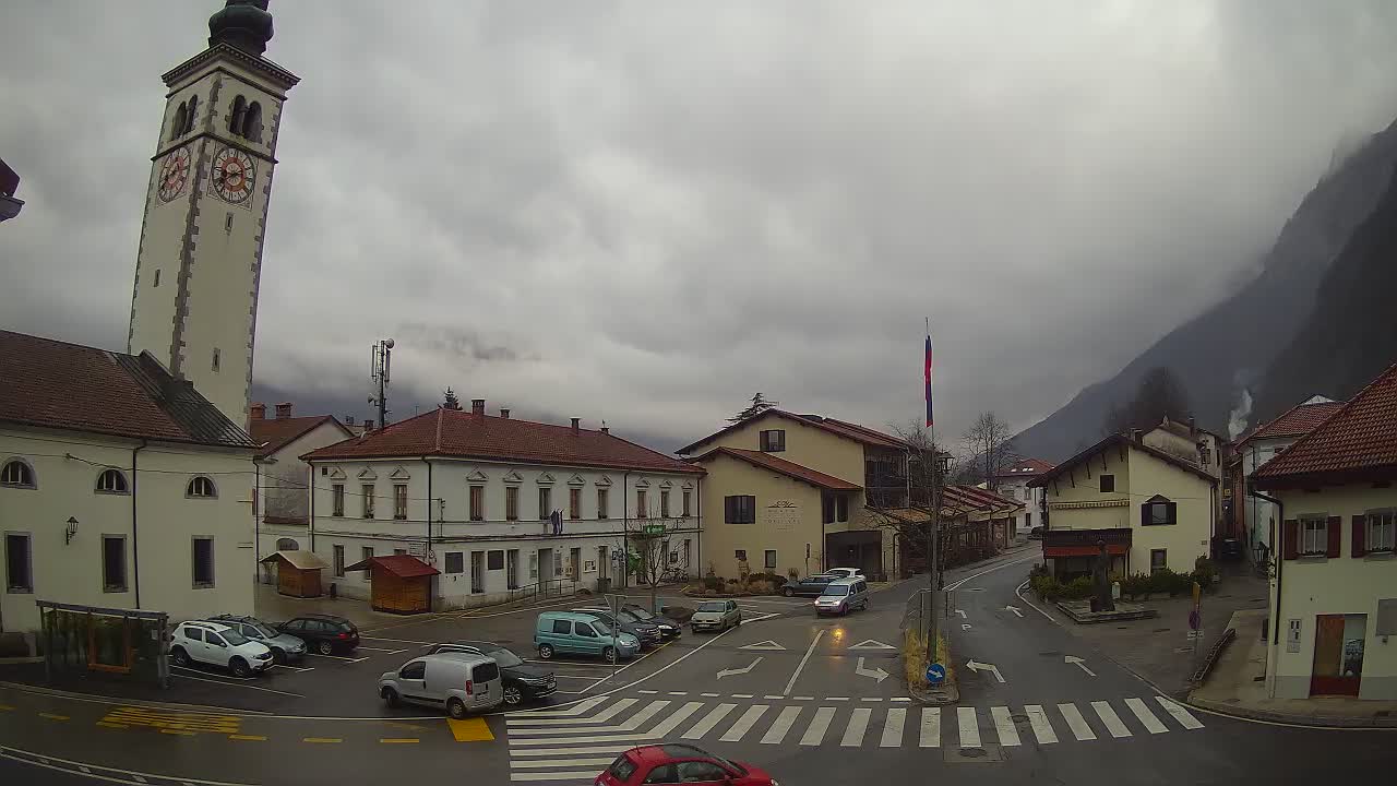 Webcam en direct du centre-ville de Kobarid – Vallée de la Soča – Slovénie