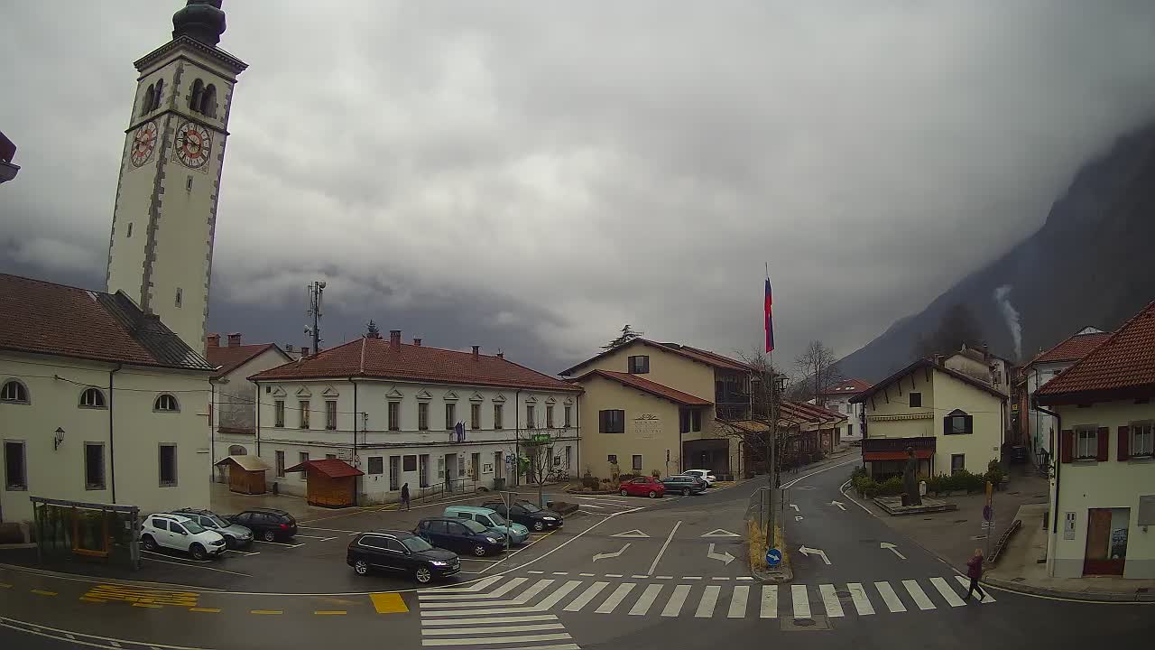 Webcam en direct du centre-ville de Kobarid – Vallée de la Soča – Slovénie