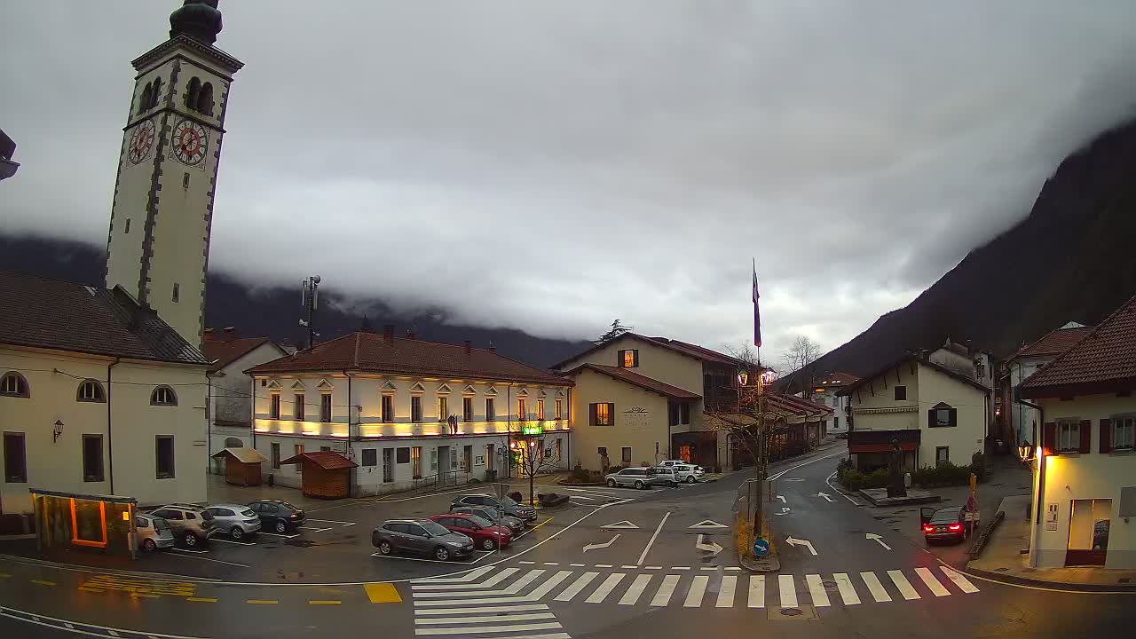 Live-Webcam Stadtzentrum von Kobarid – Soča-Tal – Slowenien