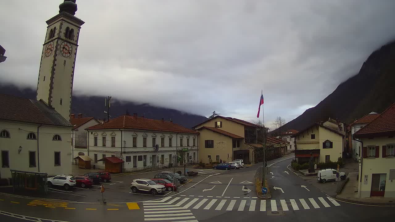 Webcam en direct du centre-ville de Kobarid – Vallée de la Soča – Slovénie