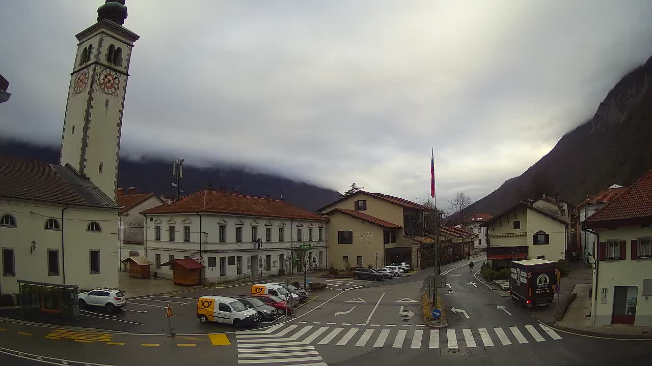 Live-Webcam Stadtzentrum von Kobarid – Soča-Tal – Slowenien