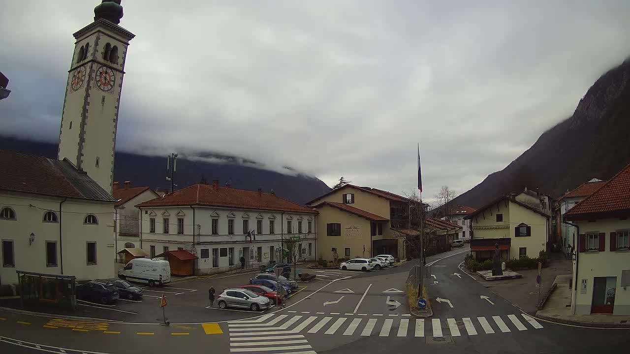 Webcam en direct du centre-ville de Kobarid – Vallée de la Soča – Slovénie