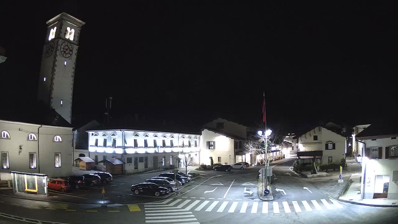 Cámara web en vivo Centro de la ciudad de Kobarid – Valle de Soča – Eslovenia