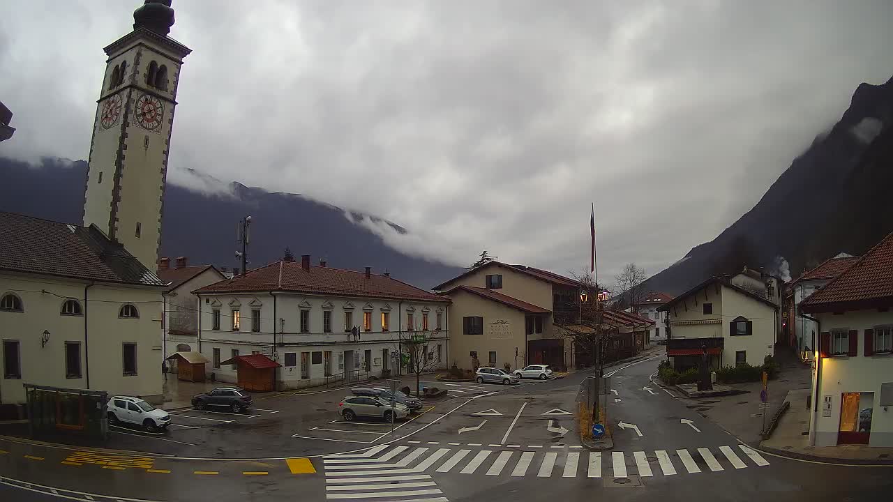 Webcam en direct du centre-ville de Kobarid – Vallée de la Soča – Slovénie