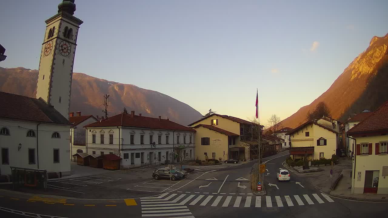 Live-Webcam Stadtzentrum von Kobarid – Soča-Tal – Slowenien