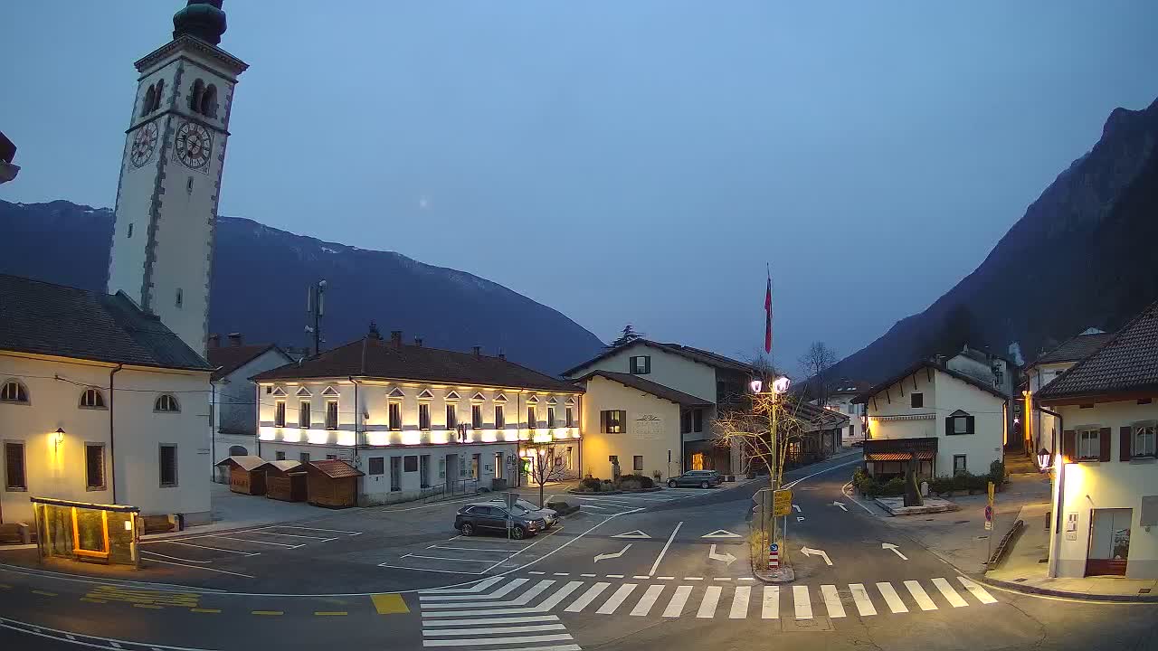 Live webcam Kobarid – Caporetto centro città – Valle dell’Isonzo – Slovenia