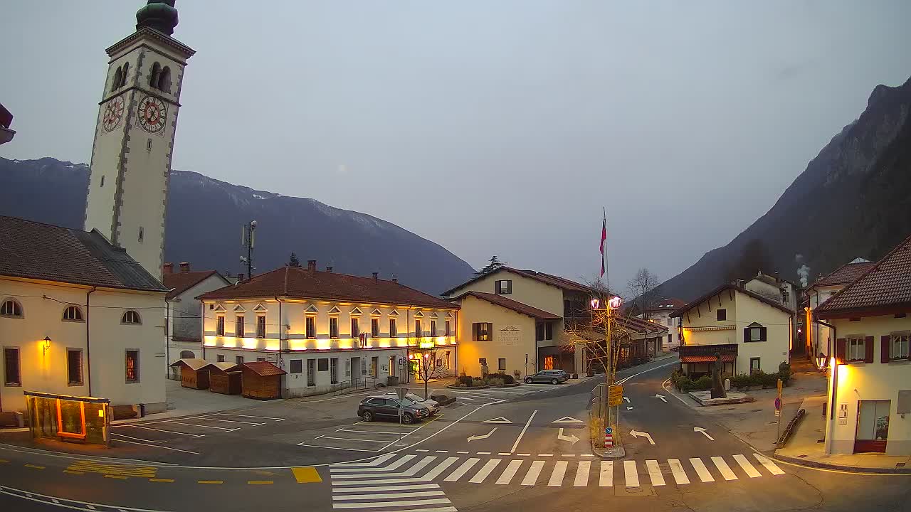 Webcam en direct du centre-ville de Kobarid – Vallée de la Soča – Slovénie