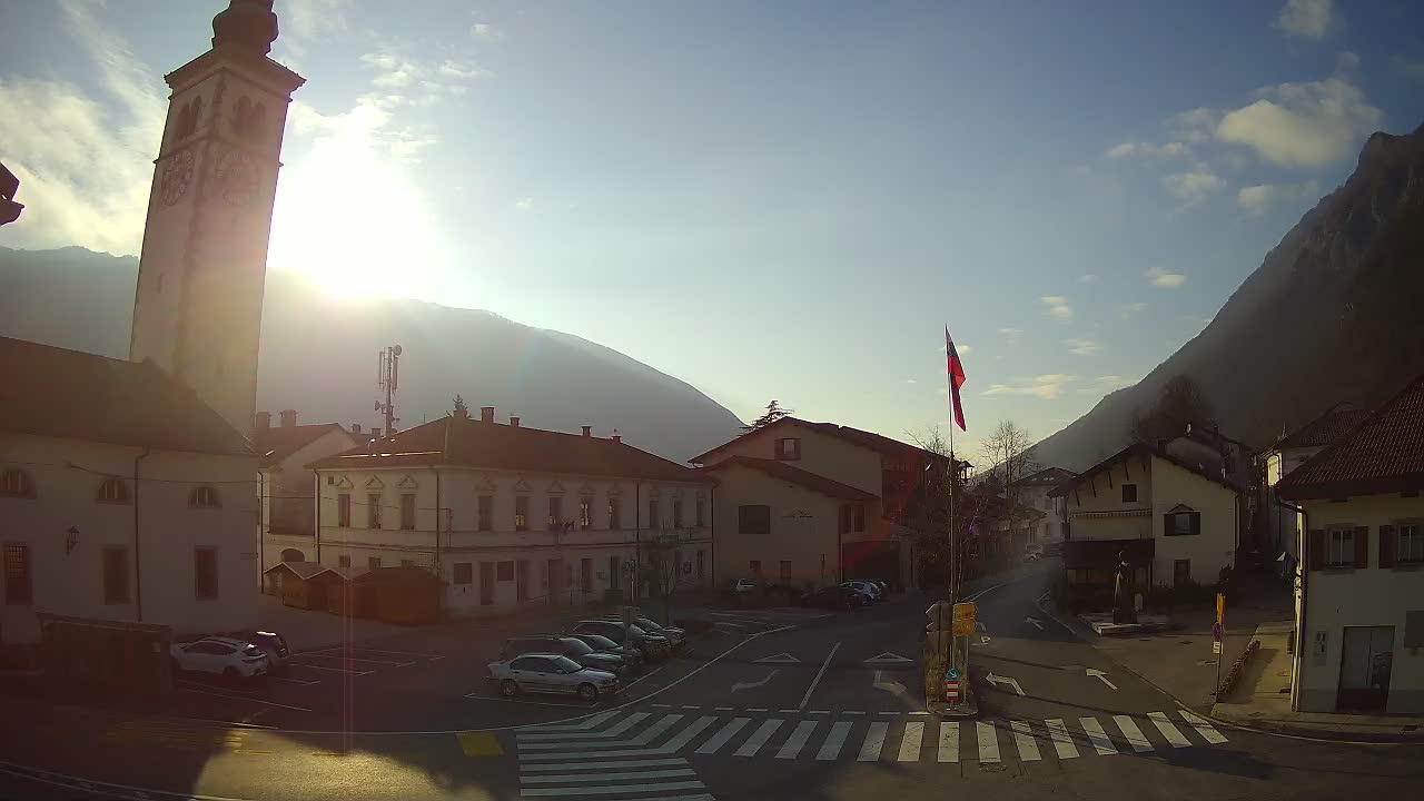 Live webcam Kobarid – Caporetto centro città – Valle dell’Isonzo – Slovenia