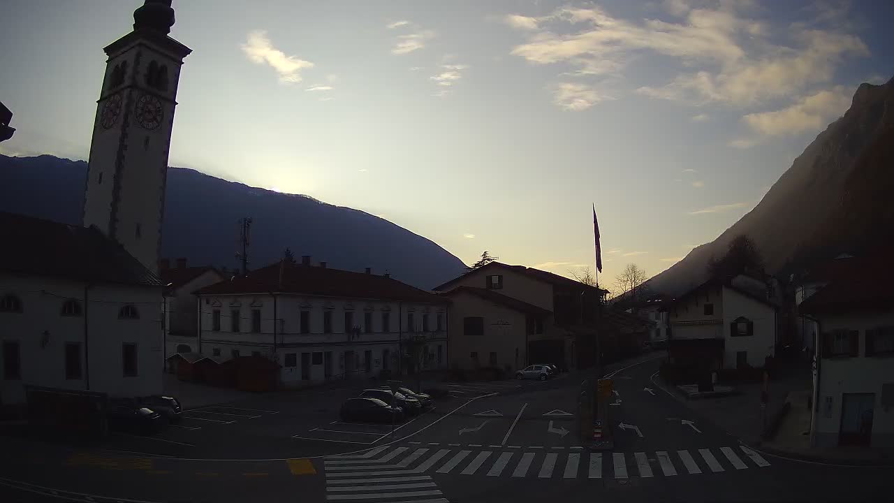 Webcam en direct du centre-ville de Kobarid – Vallée de la Soča – Slovénie