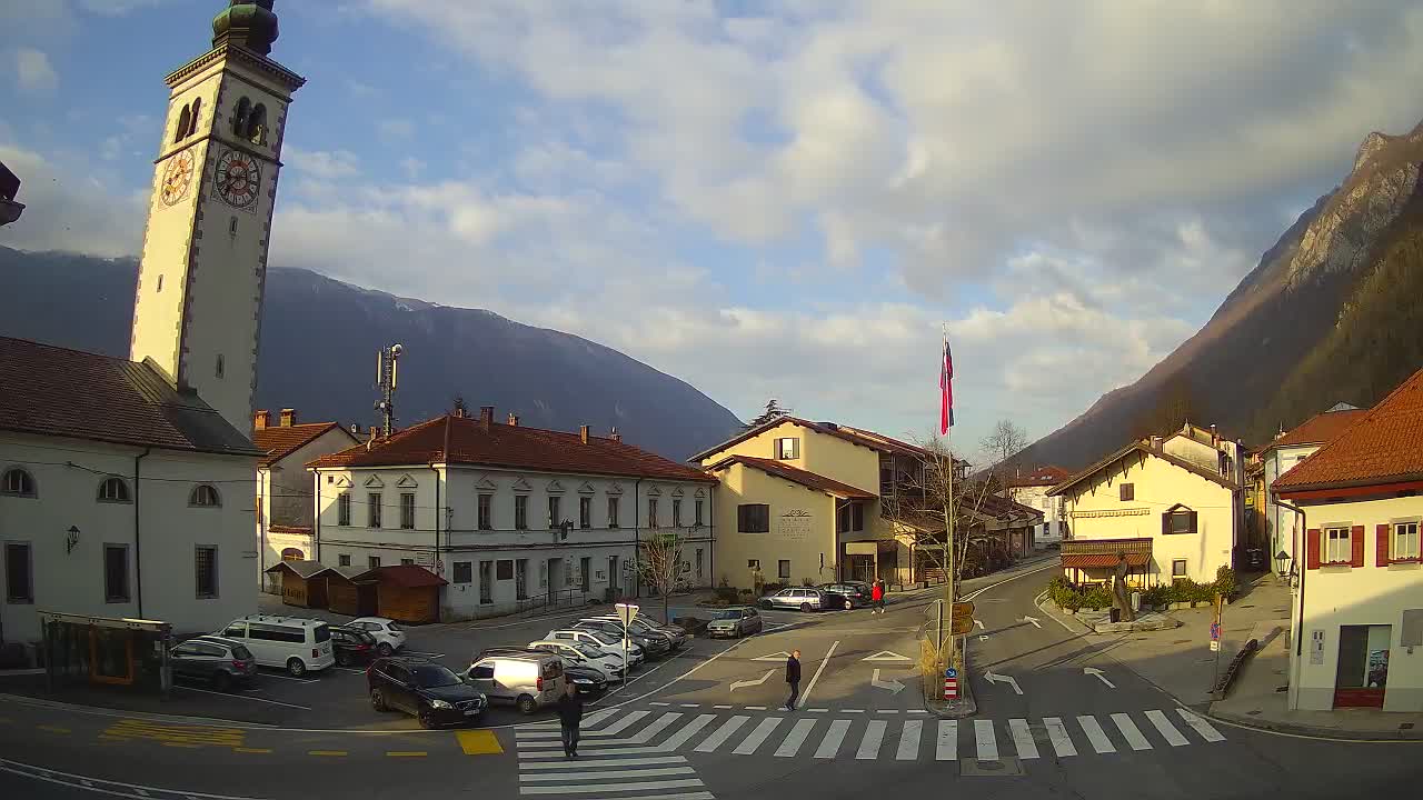 Live webcam Kobarid – Caporetto centro città – Valle dell’Isonzo – Slovenia