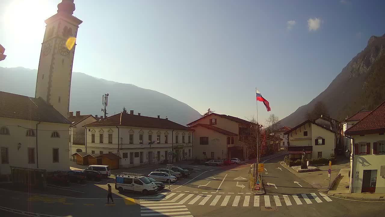 Live webcam Kobarid – Caporetto centro città – Valle dell’Isonzo – Slovenia