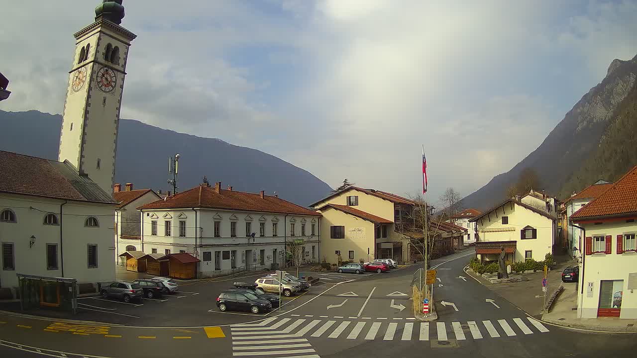 Webcam en direct du centre-ville de Kobarid – Vallée de la Soča – Slovénie