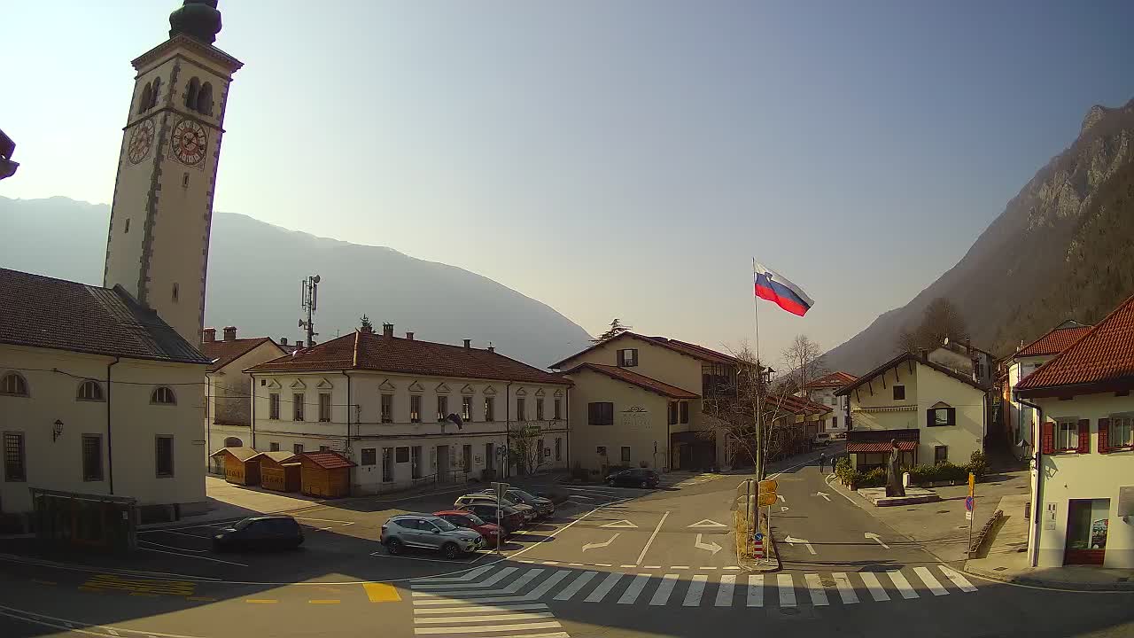 Live webcam Kobarid – Caporetto centro città – Valle dell’Isonzo – Slovenia