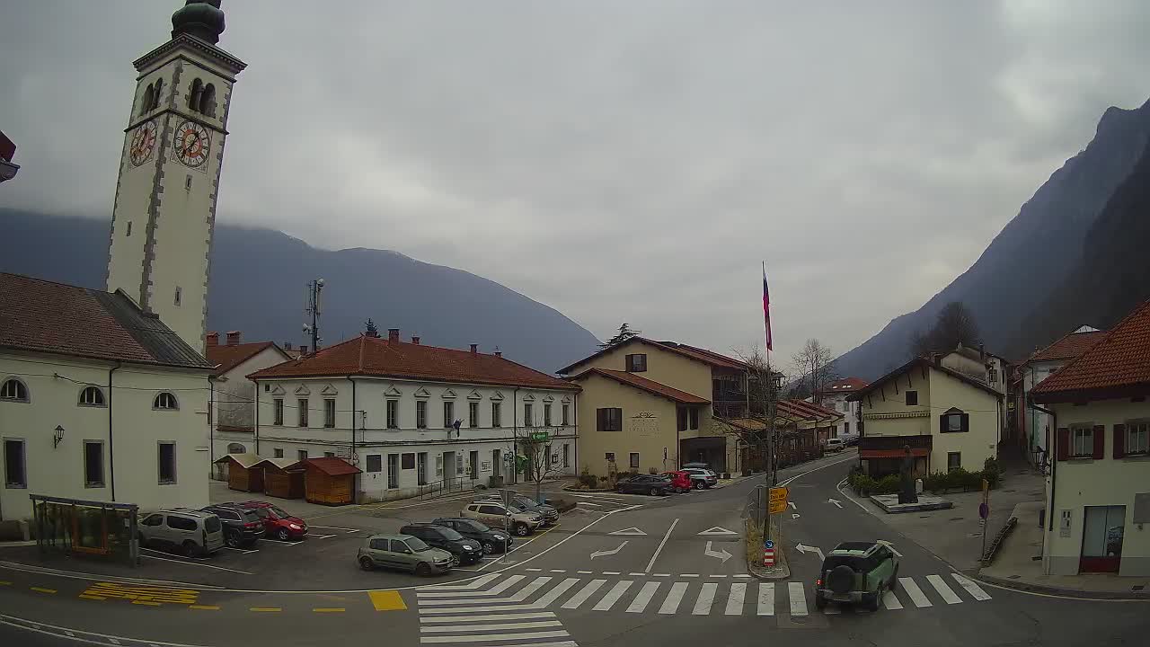 Live webcam Kobarid – Caporetto centro città – Valle dell’Isonzo – Slovenia