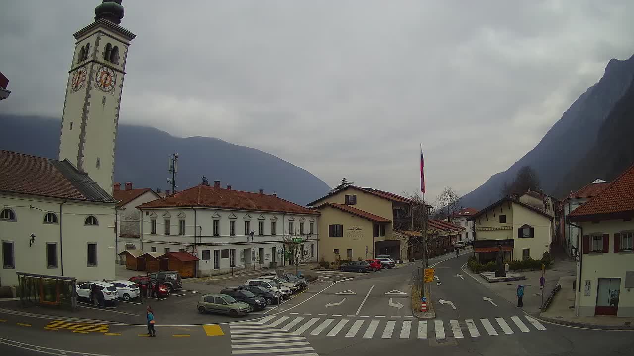 Live webcam Kobarid – Caporetto centro città – Valle dell’Isonzo – Slovenia