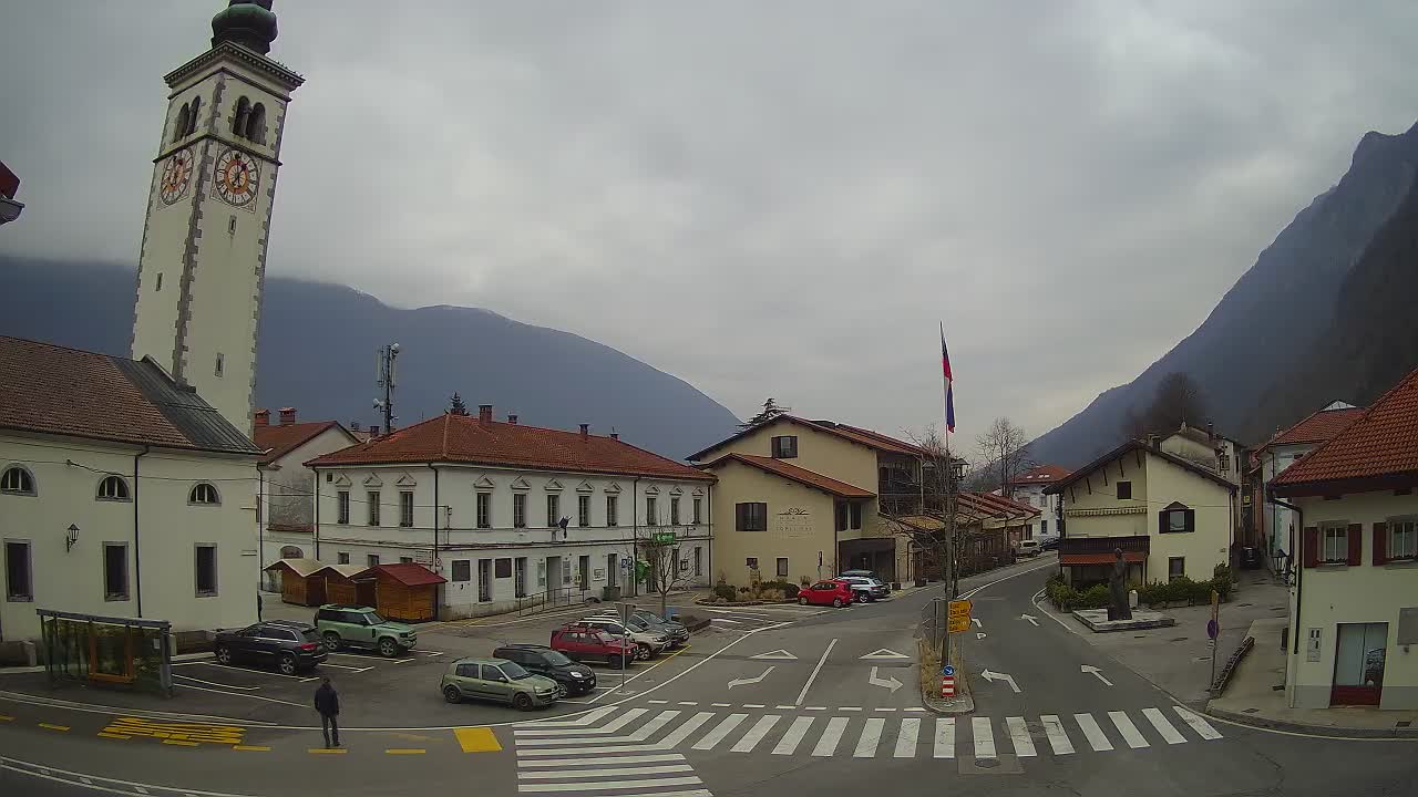 Live webcam Kobarid – Caporetto centro città – Valle dell’Isonzo – Slovenia