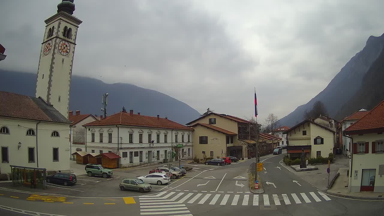 Live webcam Kobarid – Caporetto centro città – Valle dell’Isonzo – Slovenia