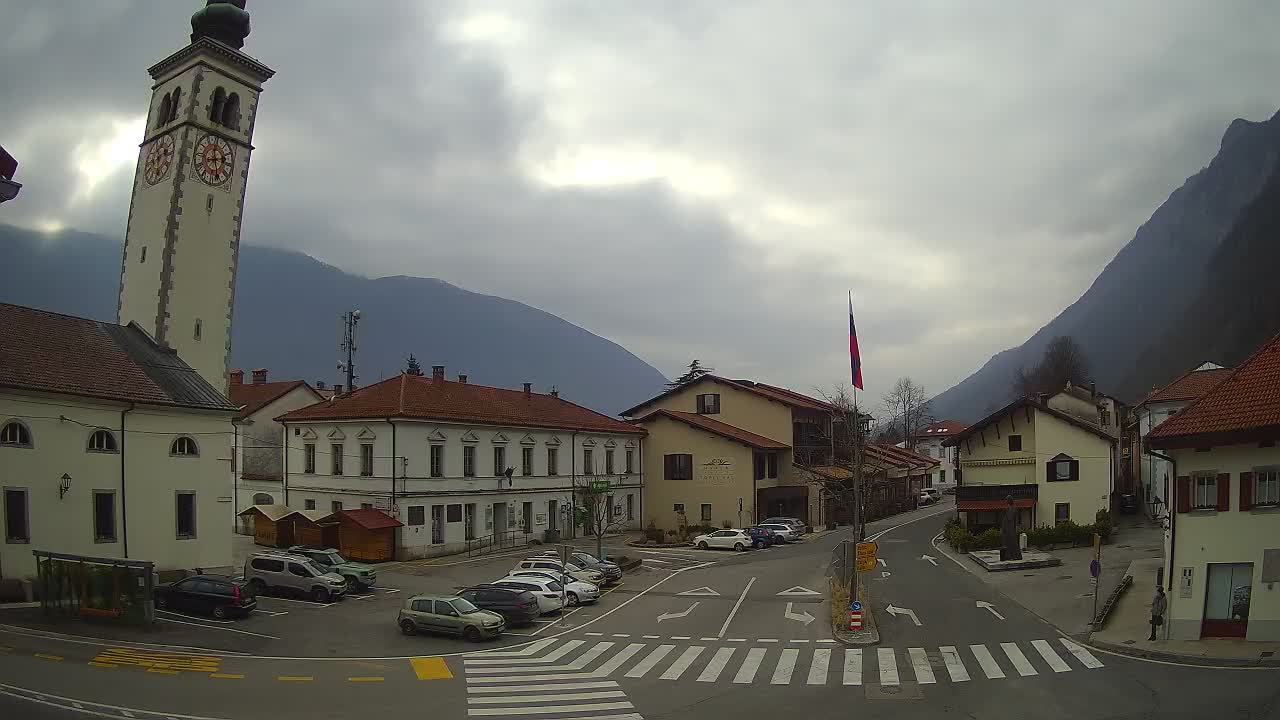 Live webcam Kobarid – Caporetto centro città – Valle dell’Isonzo – Slovenia