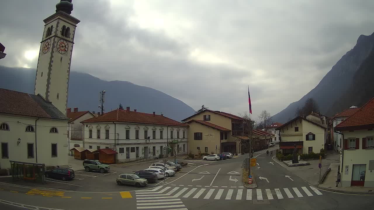 Webcam en direct du centre-ville de Kobarid – Vallée de la Soča – Slovénie