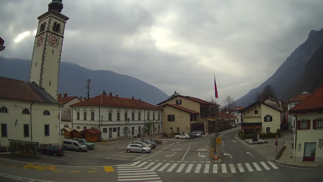 Live webcam Kobarid – Caporetto centro città – Valle dell’Isonzo – Slovenia