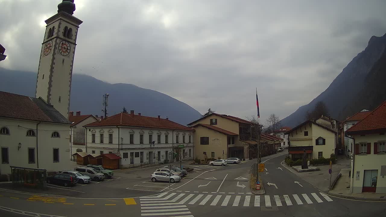 Webcam en direct du centre-ville de Kobarid – Vallée de la Soča – Slovénie